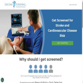 Скриншот главной страницы сайта discover.lifelinescreening.com