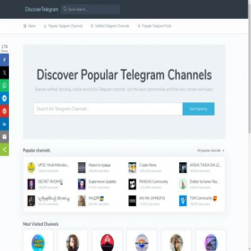 Скриншот главной страницы сайта discovertelegram.com