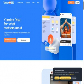 Скриншот главной страницы сайта disk.yandex.ee