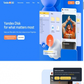 Скриншот главной страницы сайта disk.yandex.lt
