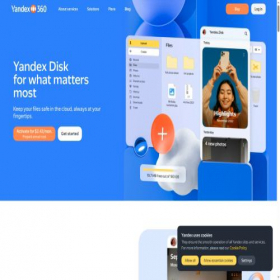 Скриншот главной страницы сайта disk.yandex.lv