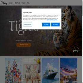 Скриншот главной страницы сайта disney.com