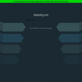 Скриншот главной страницы сайта distracting.com