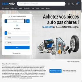Скриншот главной страницы сайта distriauto.fr