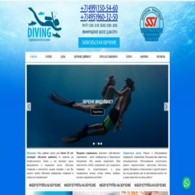 Скриншот главной страницы сайта divevmf.ru