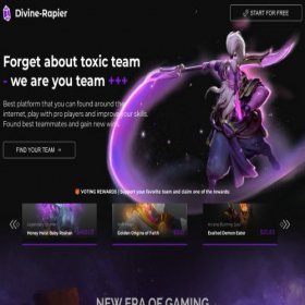 Скриншот главной страницы сайта divine-rapier.top
