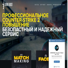 Скриншот главной страницы сайта divineboost.ru