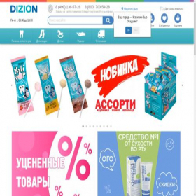 Скриншот главной страницы сайта dizion.ru