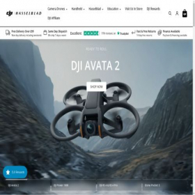 Скриншот главной страницы сайта dji-retail.co.uk