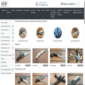 Скриншот главной страницы сайта dknf.ru