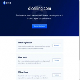 Скриншот главной страницы сайта dlceiling.com