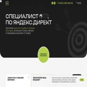 Скриншот главной страницы сайта dm-context.ru