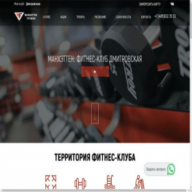 Скриншот главной страницы сайта dm.manfit.ru