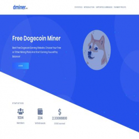 Скриншот главной страницы сайта dminer.me