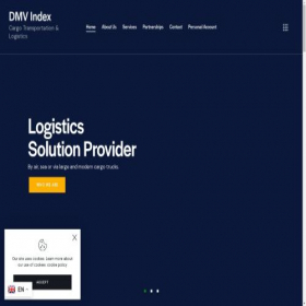 Скриншот главной страницы сайта dmv-index.com