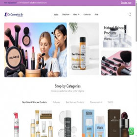 Скриншот главной страницы сайта dncosmeticsbv.com
