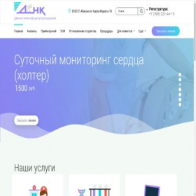 Скриншот главной страницы сайта dnk19.ru