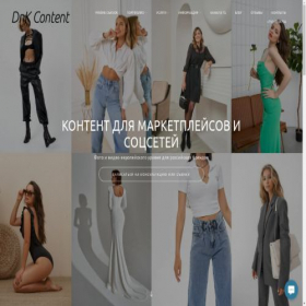 Скриншот главной страницы сайта dnkcontent.ru