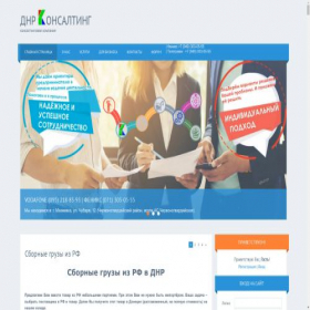 Скриншот главной страницы сайта dnr-consulting.com