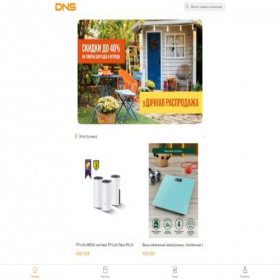 Скриншот главной страницы сайта dns-shopingd.cc