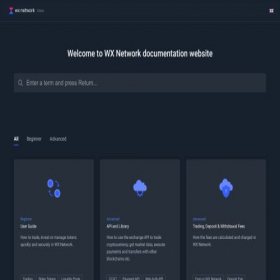 Скриншот главной страницы сайта docs.waves.exchange