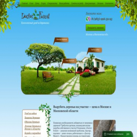 Скриншот главной страницы сайта doctor-forest.ru