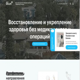 Скриншот главной страницы сайта doctorblum.ru