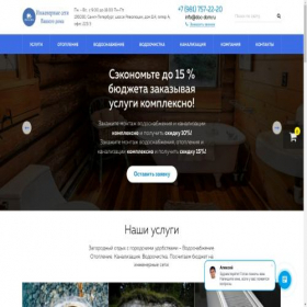 Скриншот главной страницы сайта doctordomspb.ru