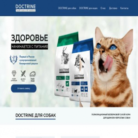 Скриншот главной страницы сайта doctrinepet.ru