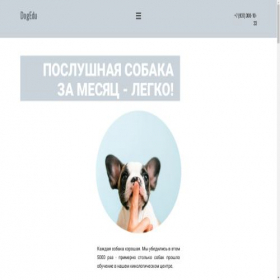 Скриншот главной страницы сайта dog-edu.ru