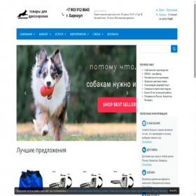 Скриншот главной страницы сайта dog22.ru