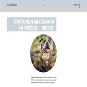 Скриншот главной страницы сайта dogandschool.ru