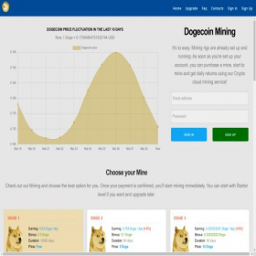 Скриншот главной страницы сайта doge-giga.com