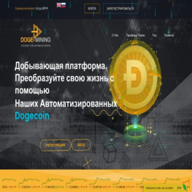 Скриншот главной страницы сайта doge-mining.fun
