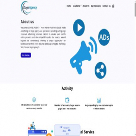 Скриншот главной страницы сайта dogeagency.online