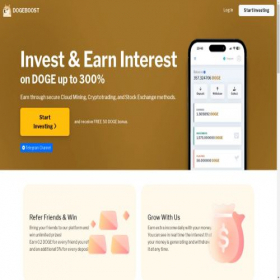 Скриншот главной страницы сайта dogeboost.pro
