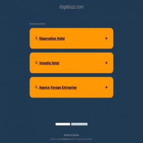 Скриншот главной страницы сайта dogebuzz.com