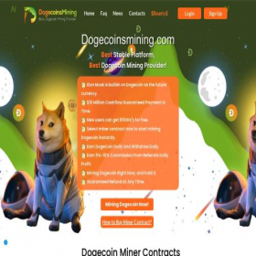 Скриншот главной страницы сайта dogecoinsmining.com
