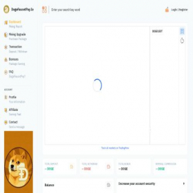 Скриншот главной страницы сайта dogefaucetpay.io