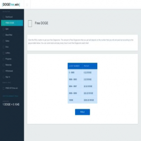 Скриншот главной страницы сайта dogefree.cc