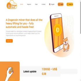 Скриншот главной страницы сайта dogeminerpro.com
