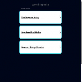 Скриншот главной страницы сайта dogemining.online
