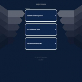 Скриншот главной страницы сайта dogemoon.co