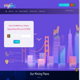 Скриншот главной страницы сайта dogepayu.com