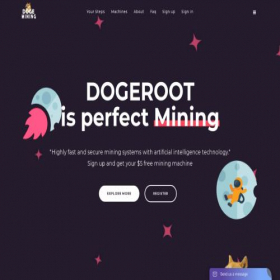 Скриншот главной страницы сайта dogeroot.com