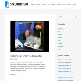 Скриншот главной страницы сайта dokument.club