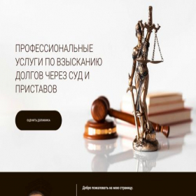 Скриншот главной страницы сайта dolgi-vzisk.ru