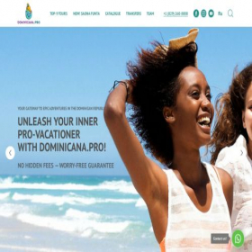 Скриншот главной страницы сайта dominicana.pro