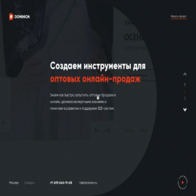 Скриншот главной страницы сайта dominion.ru