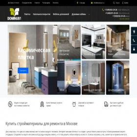 Скриншот главной страницы сайта dominus1.ru
